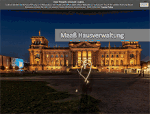 Tablet Screenshot of maass-hausverwaltung.de